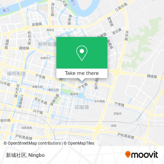 新城社区 map