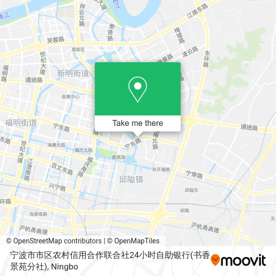 宁波市市区农村信用合作联合社24小时自助银行(书香景苑分社) map
