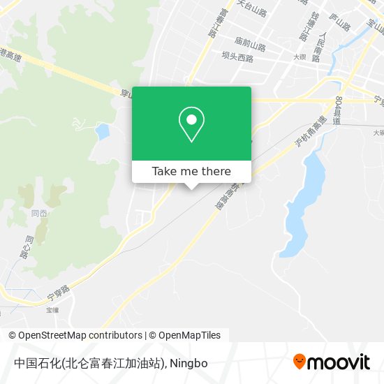 中国石化(北仑富春江加油站) map