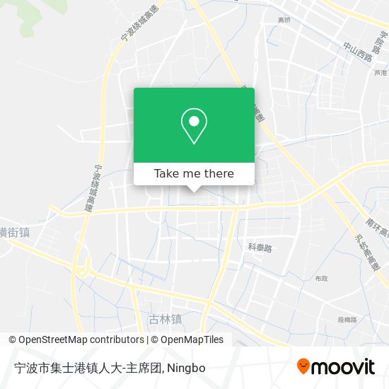 宁波市集士港镇人大-主席团 map