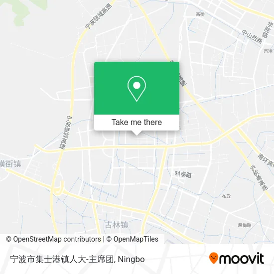 宁波市集士港镇人大-主席团 map