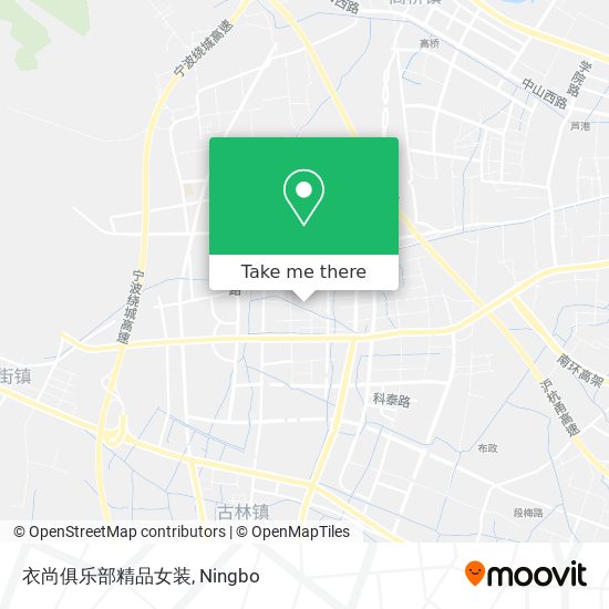 衣尚俱乐部精品女装 map