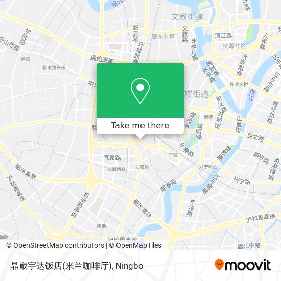 晶崴宇达饭店(米兰咖啡厅) map