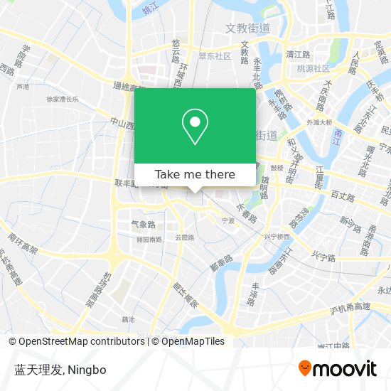 蓝天理发 map