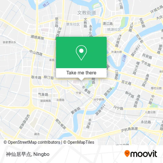 神仙居早点 map