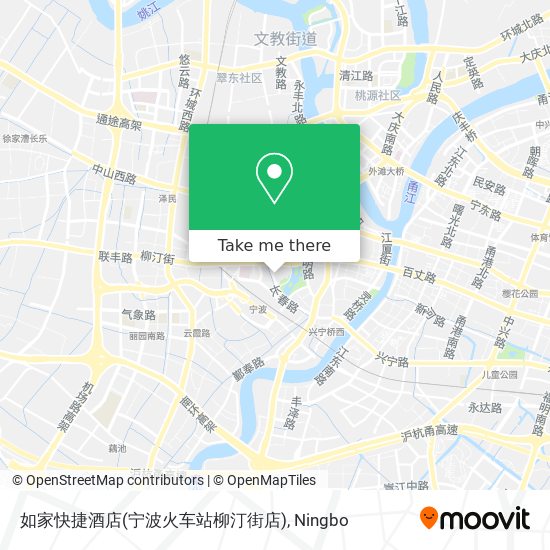 如家快捷酒店(宁波火车站柳汀街店) map