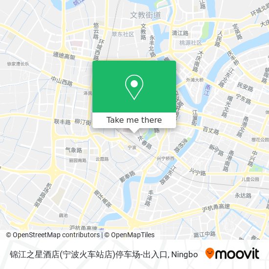 锦江之星酒店(宁波火车站店)停车场-出入口 map