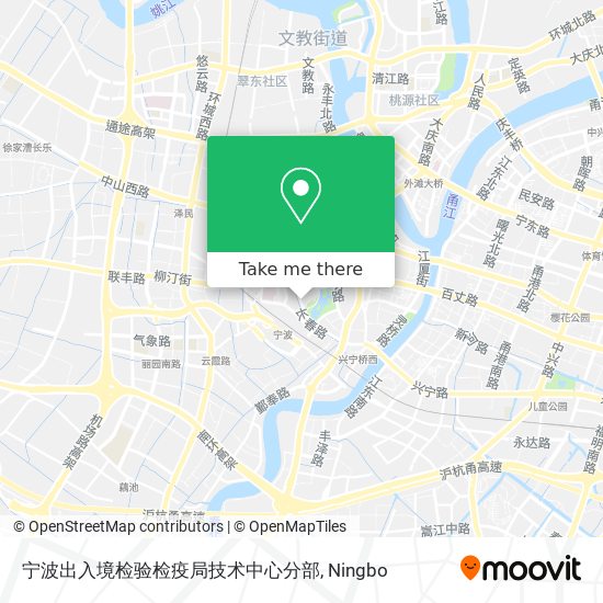宁波出入境检验检疫局技术中心分部 map