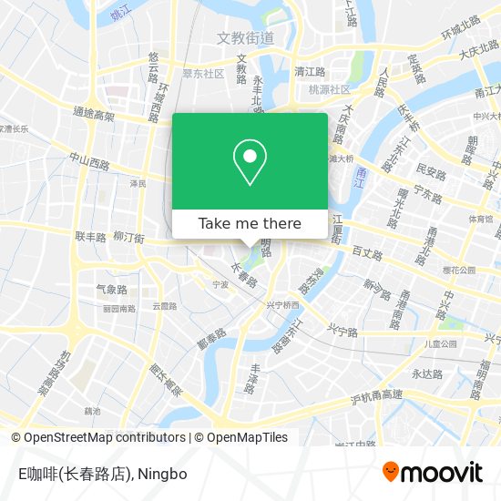 E咖啡(长春路店) map