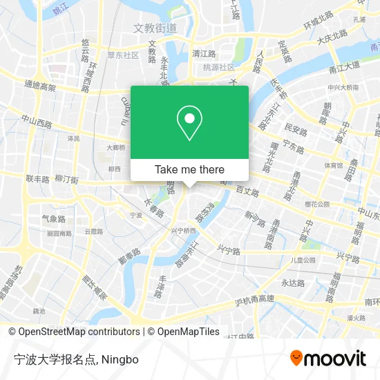 宁波大学报名点 map