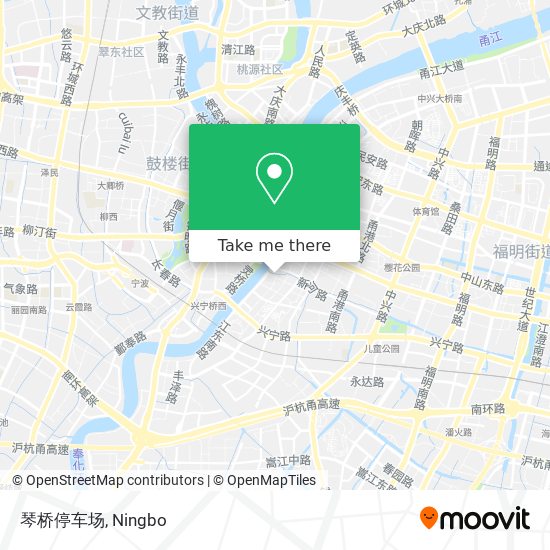 琴桥停车场 map