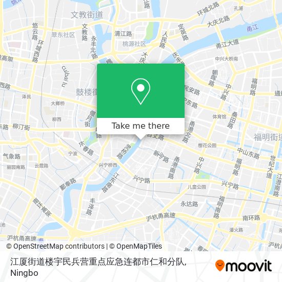 江厦街道楼宇民兵营重点应急连都市仁和分队 map
