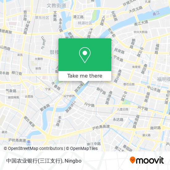 中国农业银行(三江支行) map