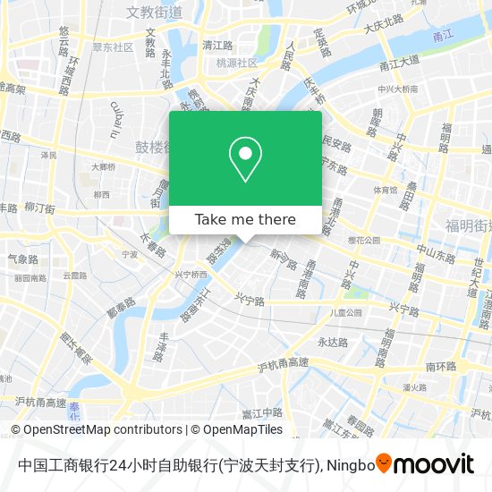 中国工商银行24小时自助银行(宁波天封支行) map