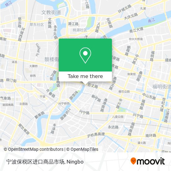 宁波保税区进口商品市场 map