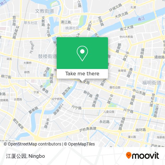 江厦公园 map