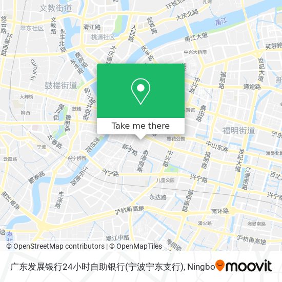 广东发展银行24小时自助银行(宁波宁东支行) map