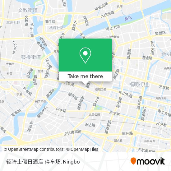 轻骑士假日酒店-停车场 map