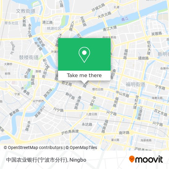 中国农业银行(宁波市分行) map