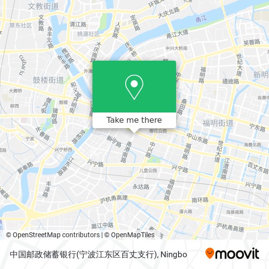 中国邮政储蓄银行(宁波江东区百丈支行) map
