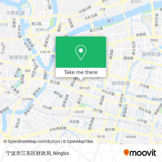 宁波市江东区财政局 map