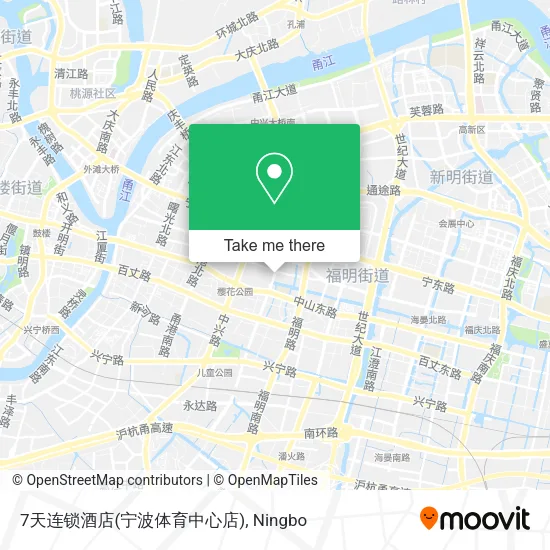 7天连锁酒店(宁波体育中心店) map