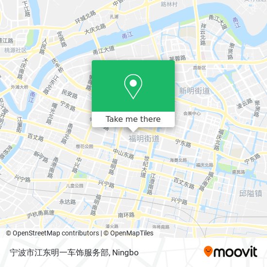 宁波市江东明一车饰服务部 map