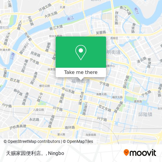 天赐家园便利店。 map