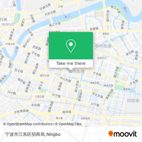 宁波市江东区招商局 map