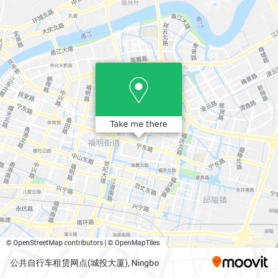 公共自行车租赁网点(城投大厦) map