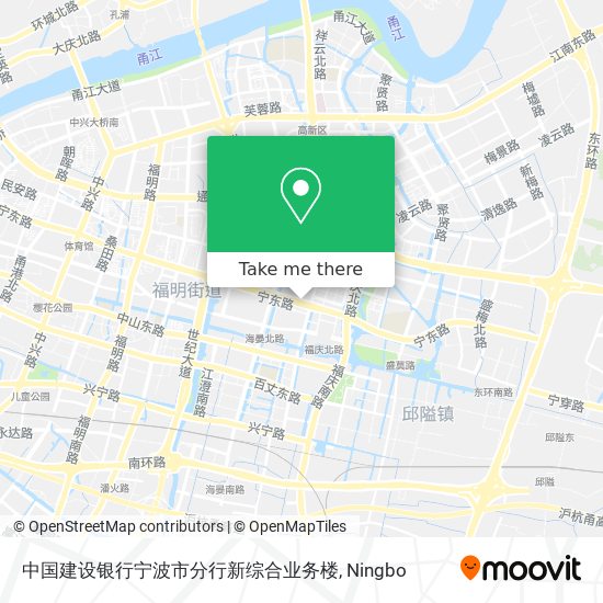 中国建设银行宁波市分行新综合业务楼 map