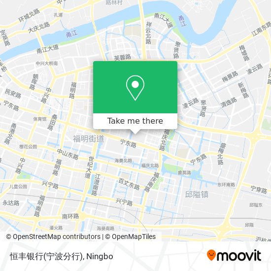 恒丰银行(宁波分行) map