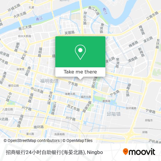 招商银行24小时自助银行(海晏北路) map