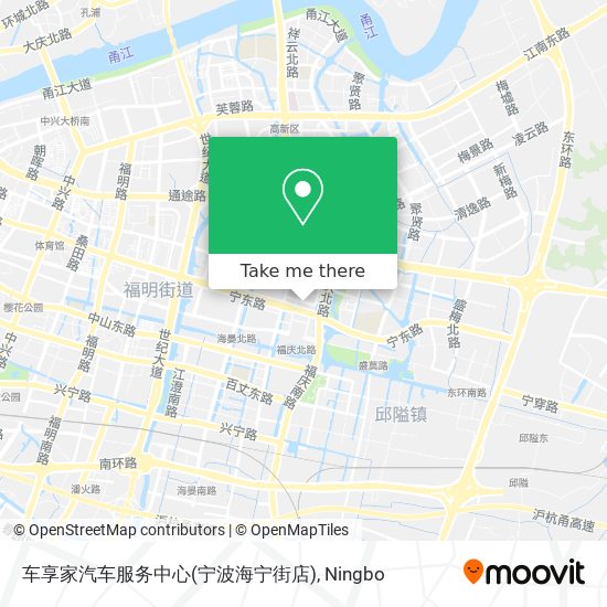 车享家汽车服务中心(宁波海宁街店) map