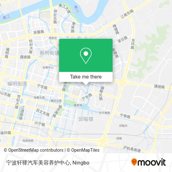 宁波轩驿汽车美容养护中心 map