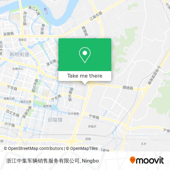 浙江中集车辆销售服务有限公司 map