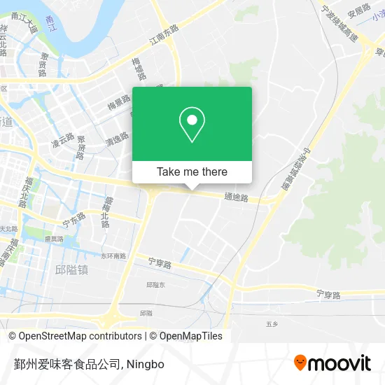 鄞州爱味客食品公司 map