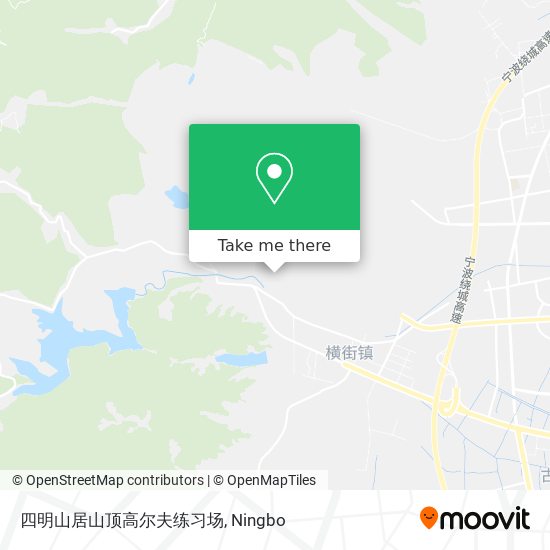四明山居山顶高尔夫练习场 map