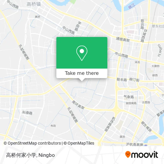 高桥何家小学 map
