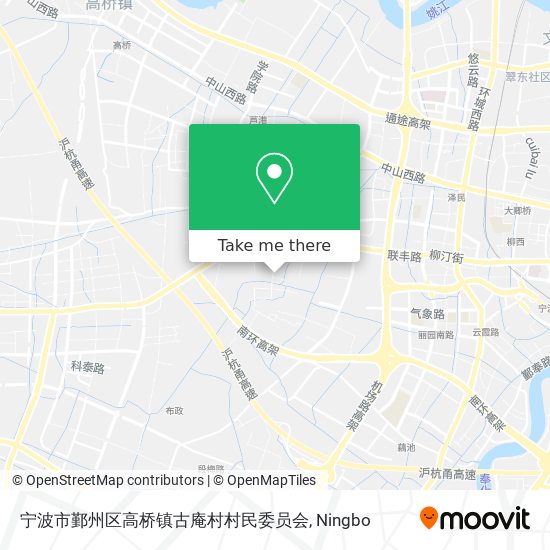 宁波市鄞州区高桥镇古庵村村民委员会 map