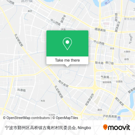 宁波市鄞州区高桥镇古庵村村民委员会 map
