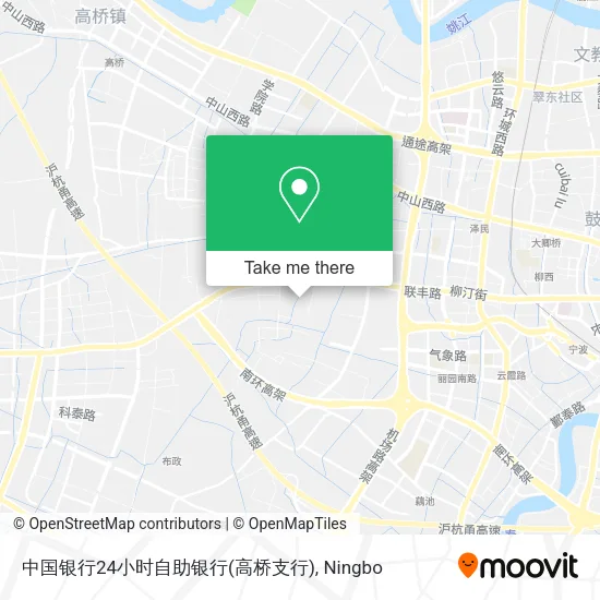 中国银行24小时自助银行(高桥支行) map
