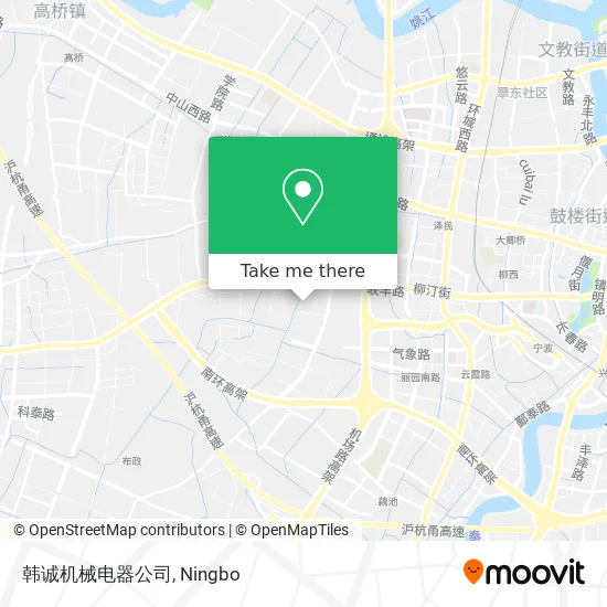 韩诚机械电器公司 map