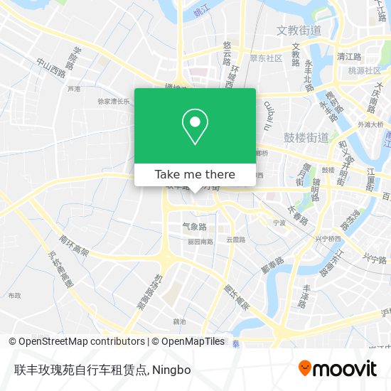 联丰玫瑰苑自行车租赁点 map