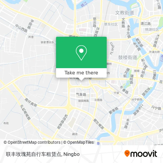 联丰玫瑰苑自行车租赁点 map