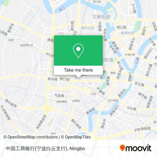 中国工商银行(宁波白云支行) map