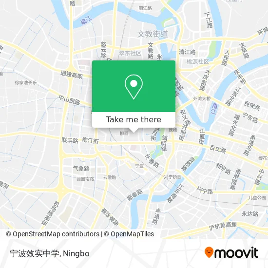 宁波效实中学 map
