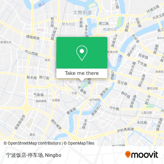 宁波饭店-停车场 map