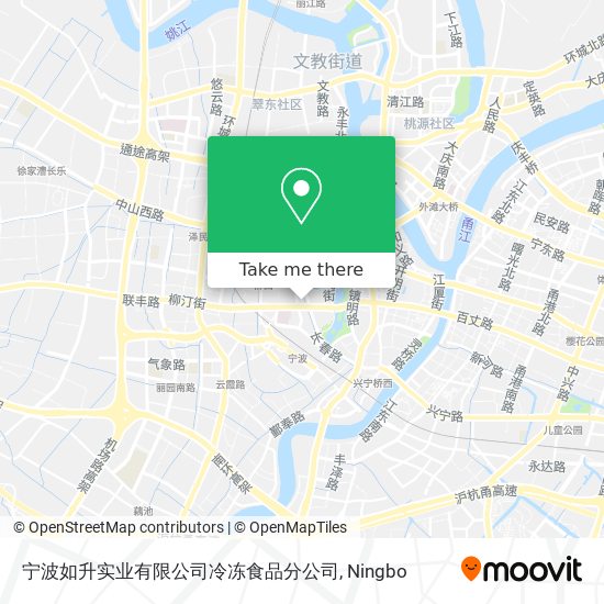 宁波如升实业有限公司冷冻食品分公司 map