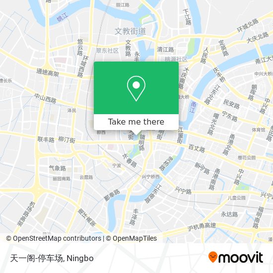 天一阁-停车场 map